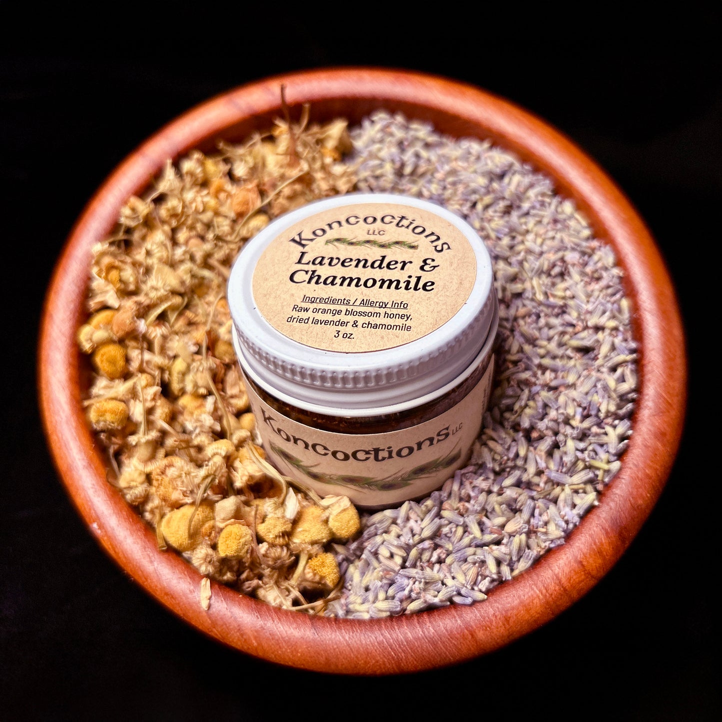 Lavender and Chamomile Infused Honey