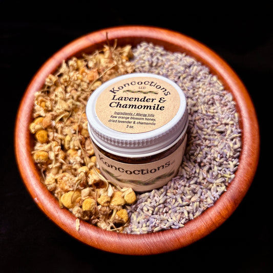 Lavender and Chamomile Infused Honey